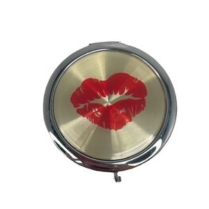 Kissing Lips Pocket Mirror